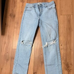 Light Blue Distressed Women Jeans